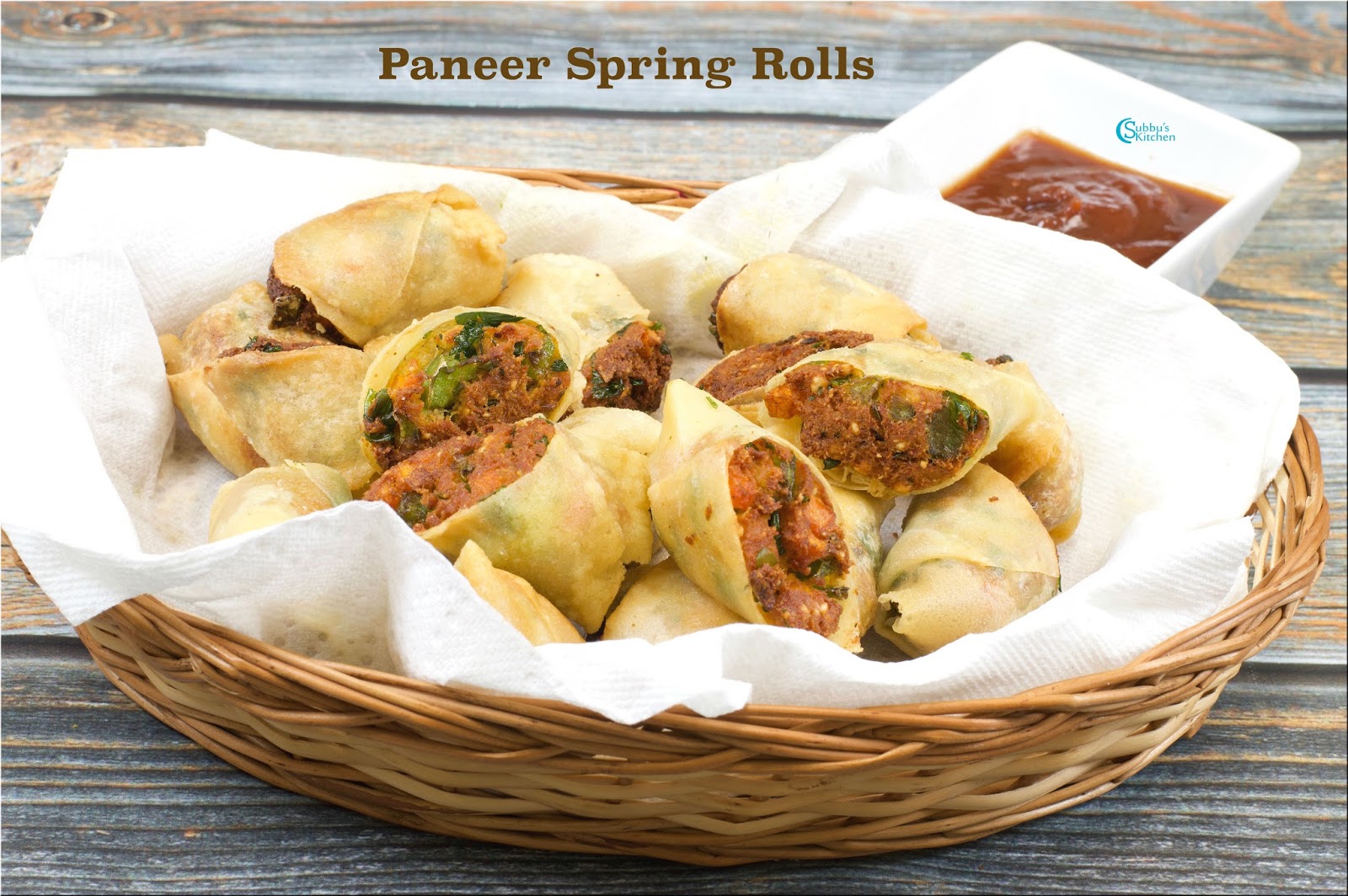 Paneer Spring Rolls Half